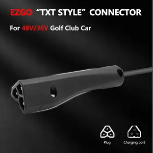 36V 48V Golf Cart Charger Plug DC Cord 3 Pin Triangle for EZGO RXV Textron