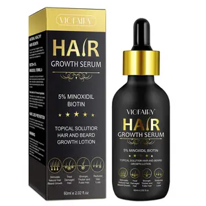 VIOFAIRY Minoxidil Hair Regrowth Serum 60ml Haircare: For receding hairlines, thinning hair on the crown, hair loss caused by late nights, and daily scalp care. Strengthens and nourishes hair, providing effective scalp care for thinning hair.