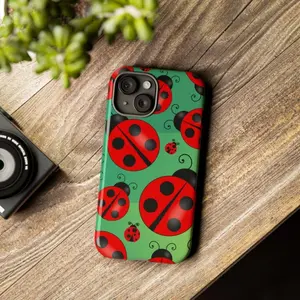 Cute Ladybug Cellphone Case, Handheld Casing & Shell Phone Accessory Compatible with iPhone 11, 12, 13, 14, 15, 16, 17 Pro, Max, Air, Plus