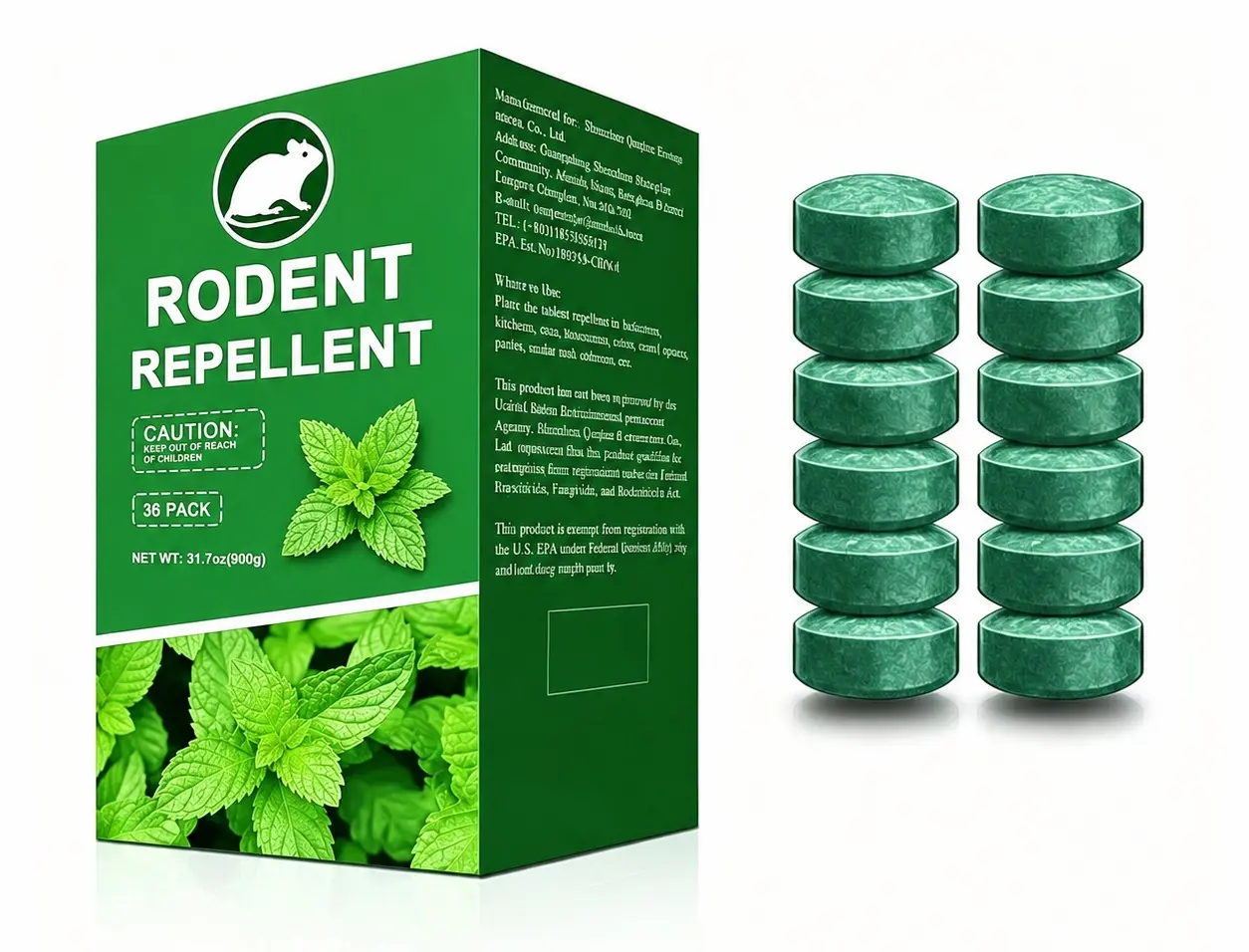 SCARILPEST 36-Pack Peppermint Oil Pest Repellent, Fast-Acting Multi-Function Formula, Deters Mice & Ants, Eco-Friendly, Cost-Effective, Long-Lasting, Strong Scent, User-Friendly, Safe Home Pest Control Solution