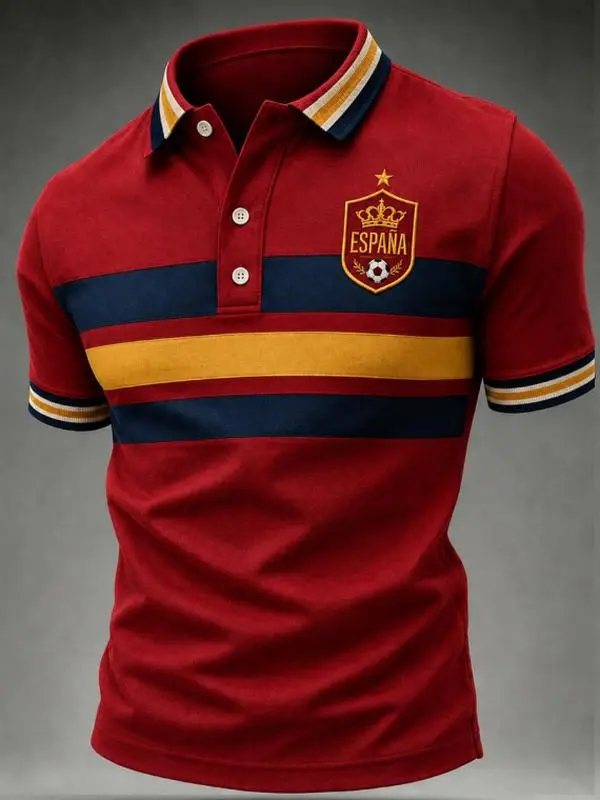 Spain Soccer Polo Shirt HG  Spain