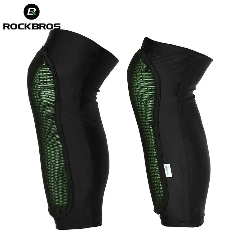 ROCKBROS Unisex Athletic Fitness Cycling Gear, Anti-Slip Grip Sport Leg Warmers & Knee Pads for MTB Biking, Hiking, Nylon Blend