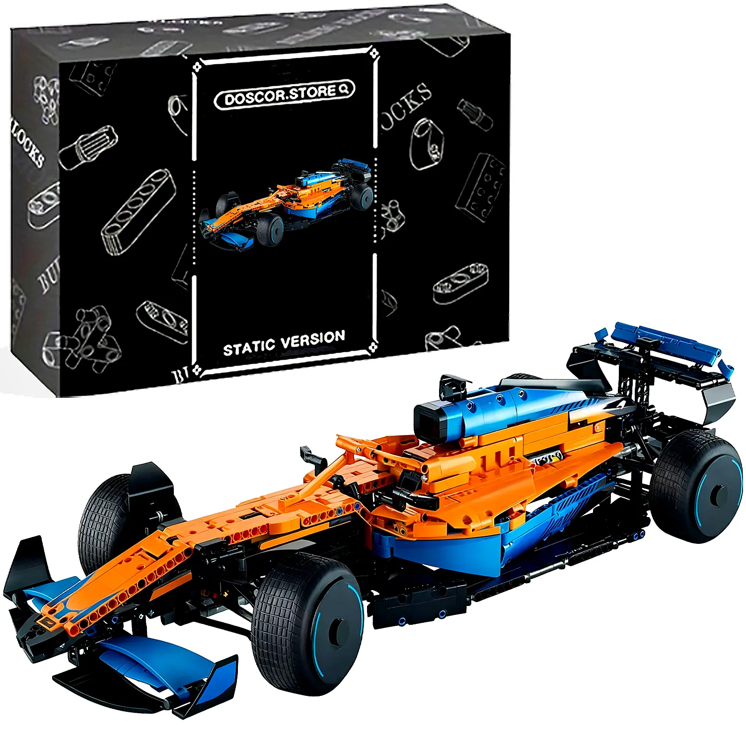 1:8 Technic Car 2022 Replica Race Car Model Building Kit, 25 inches building car Set, 1432 pieces, Birthday Gift Idea for Adults, Men, Women, Him, Her, Husband, Collectible Home Decor #Summervibes