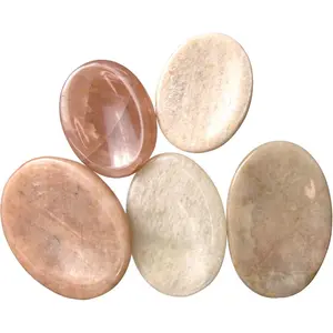 Worry Stone Moonstone – Calming & Intuition Enhancer Natural Crystal Crystal Sphere