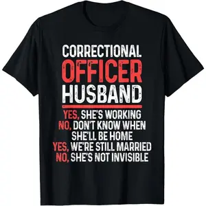 Correctional Officer Husband Corrections CO T-Shirt