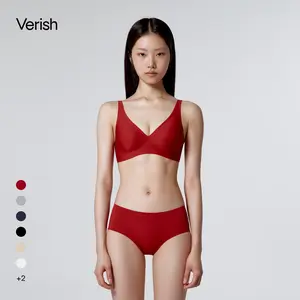 VERISH Coolfit Bra Signature Wireless Seamless Everyday Bra for Women,Cooling Fabric,Moisture Wicking Lingerie,Fixed Padding Smooth