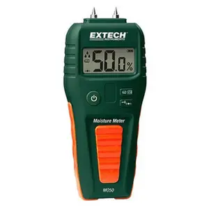 Extech 41 to 113°F Operating Temp, Moisture Meter Digital Display, Accurate to ±3%, Includes (4) Pins, Protective Cap, 9V Battery MO50