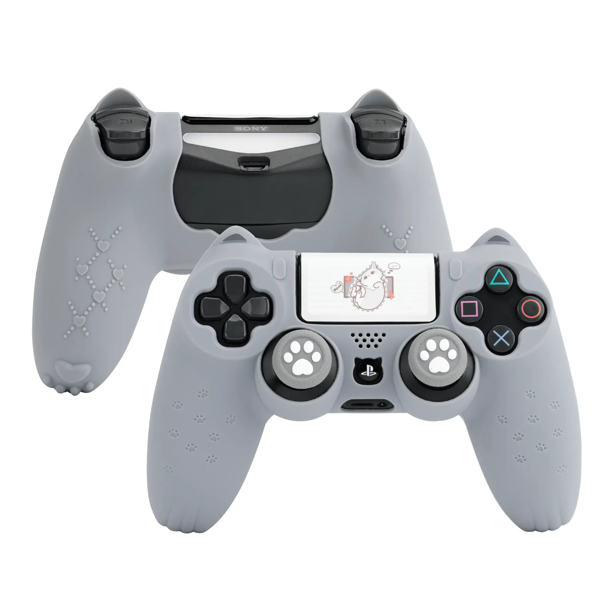 GeekShare Catroller PS4 Skin with Silicone Handle