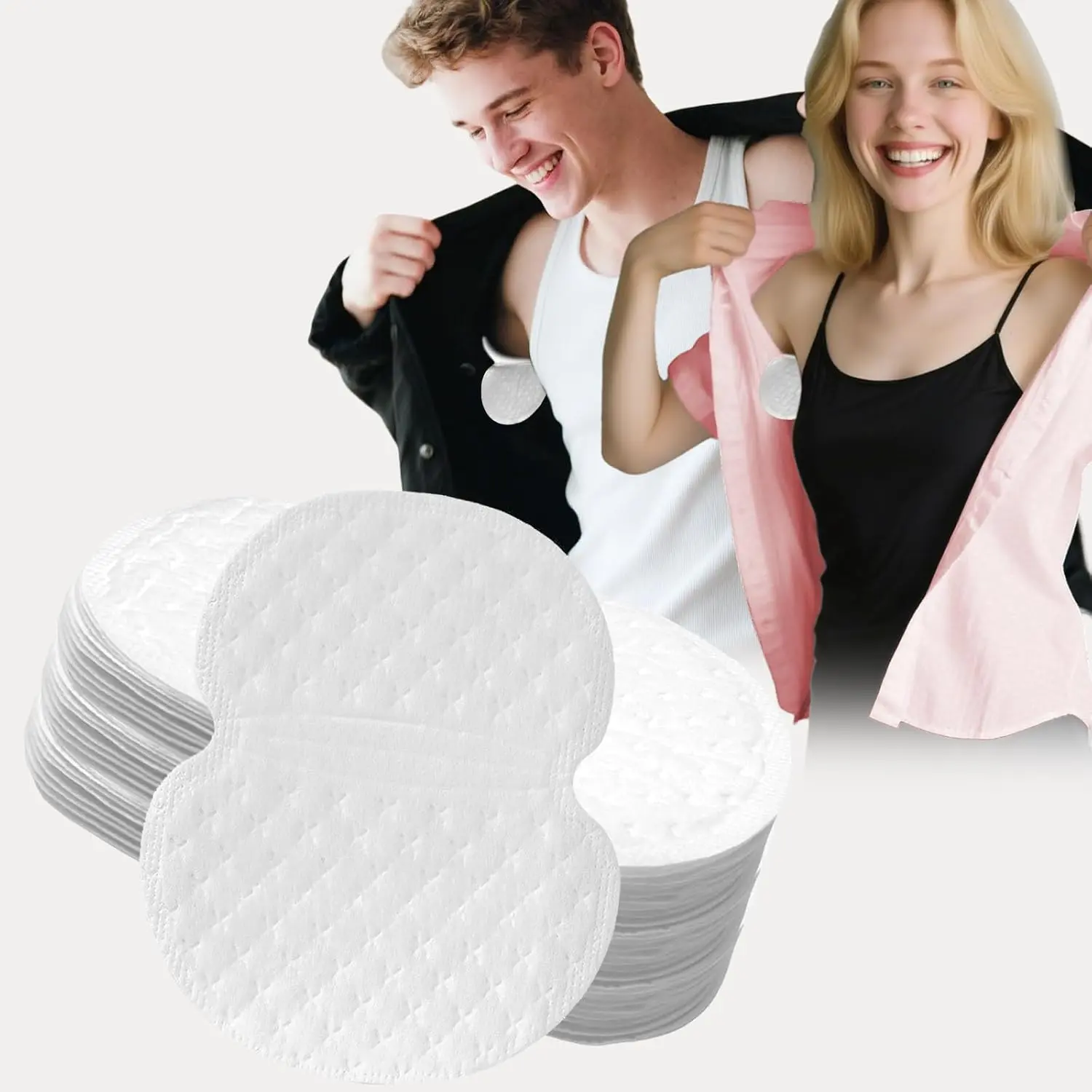 120PCS Armpit Sweat Pads Underarm Sweat Pads for Women and Men Fight Hyperhidrosis Disposable Sweat Pads for Under Arms Comfortable Unflavored, Non Visible,Antiperspirants