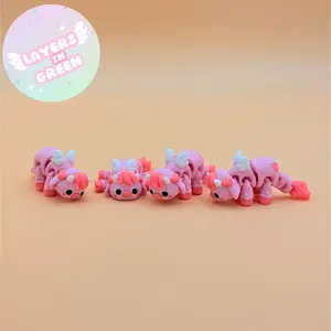 Cupid Cow Flexible Miniature Figurine