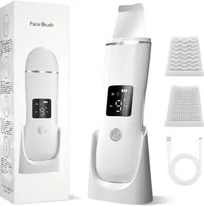 ZYLER Rechargeable Battery Facial Cleansing Brush Instrument - Skin Scrubber Spatula, Acne Blackhead Tool with 4 Modes for Pore Extraction, Deep Cleansing Single Item for All Skin Types, Women's Care Gift