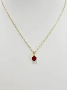 Ruby stone necklace