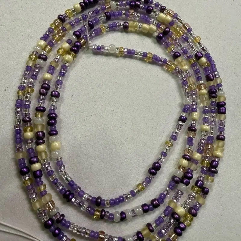 Rapunzel tie on waist beads