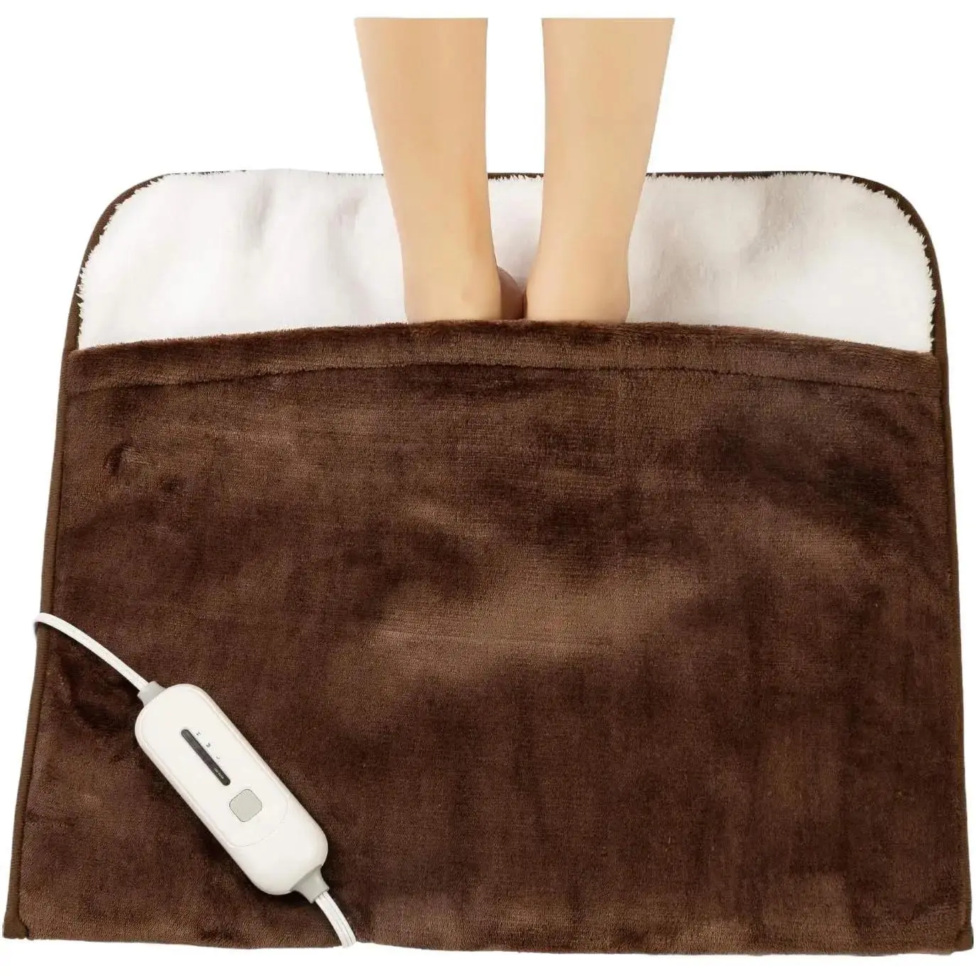 Heated Foot Warmers for Men and Women 22x20 Inches, Brown Gintao