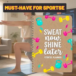 Motivating 2026 Dateless Fitness Planner for Athletes - Workout & Weight Tracking Journal, Gym Training Notebook with Stickers, 12-Week Body Transformation, Daily Strength, Cardio & HIIT Tracker, Fitness Enthusiasts Gift