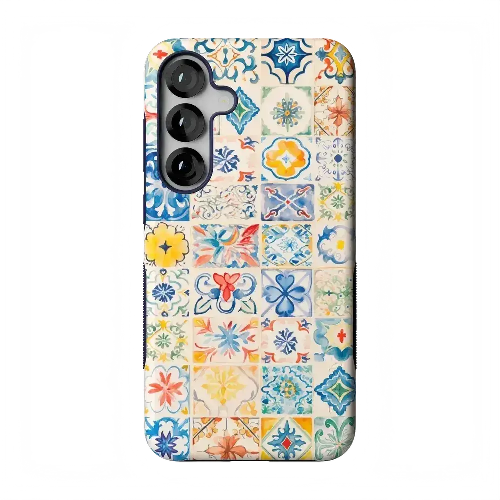 Casely Galaxy S25 Plus Case | Dolce Vita | Tuscan Tiles | Bold Protective Design | Compatible with MagSafe