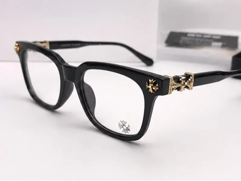 Unisex Square Full-Rim Eyeglass Frames with Decorative Metal Temple Accent for Prescription Lenses and Everyday Wear