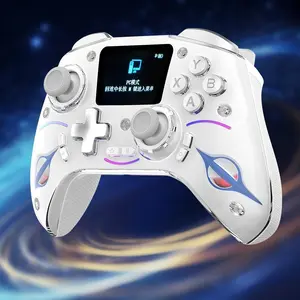 Bluetooth controller compatible with PS4 multi-function game screen display controller clear ergonomic grip Wireless Turbo Set hdmi output dual vibration drift motor charging dock gaming clip ps5 case 6-axis gyro
