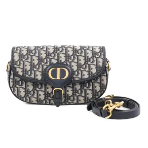 Pre-owned Dior Cotton&Leather Shoulder Bags Bobby West Bag Common Monogram JM JM271