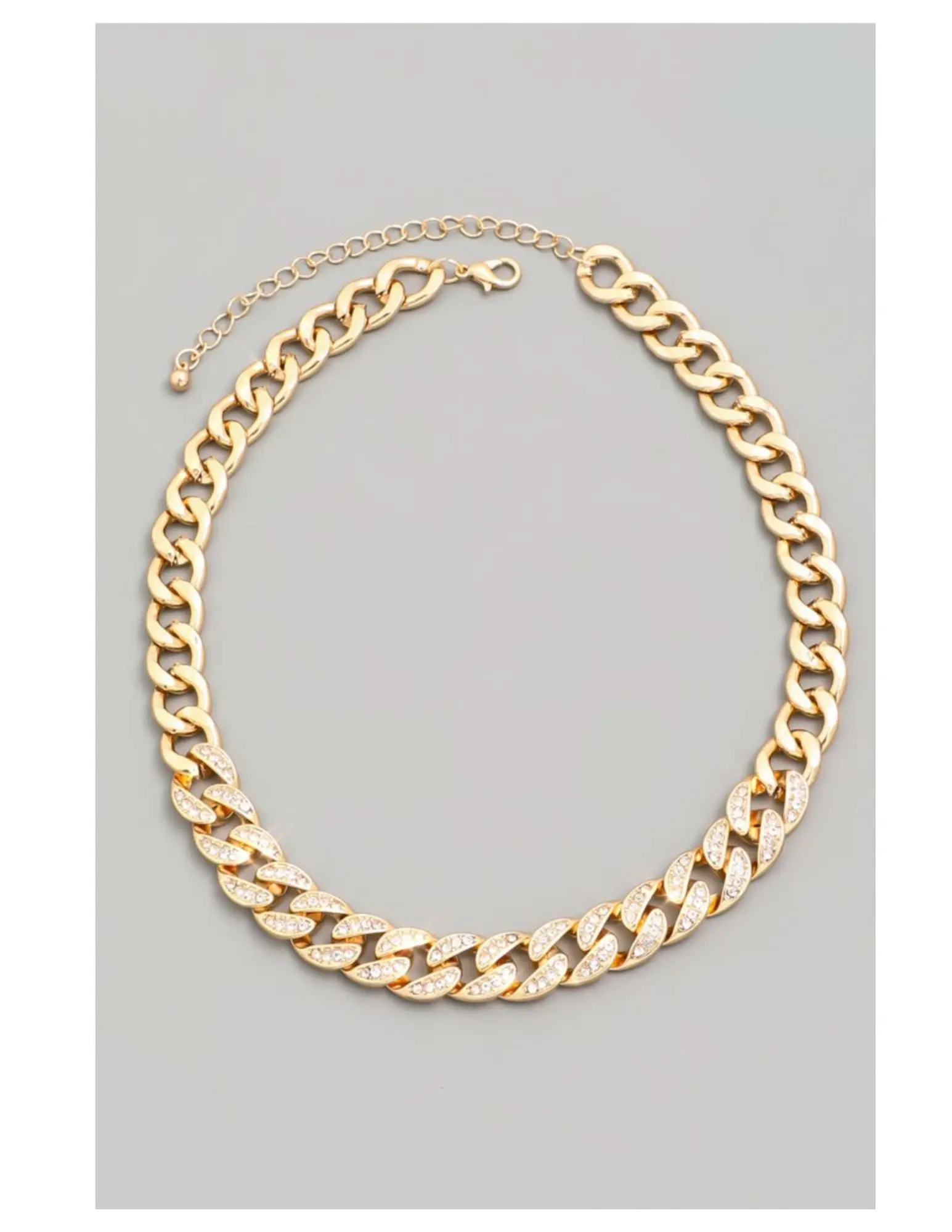 Gold/Silver  color rhinestone necklace