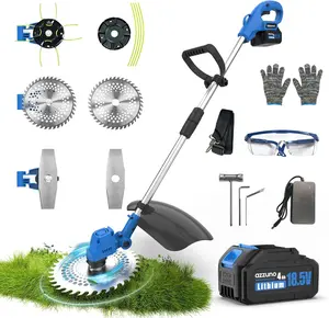 AZZUNO 21V Cordless Lawn Wacker, 3-in-1 Lightweight Grass Trimmer for Fast Lawn Cleanup