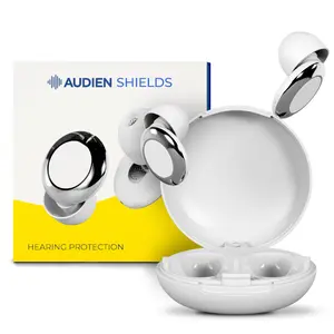 Audien Shields Hearing Protection — 3-Mode Dial Earplugs for Concerts, Work & Loud Events