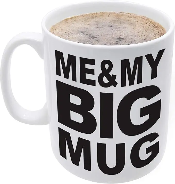 (Sale Off Up To 30%) Mug BIG Coffee Mug, Extra Large for Big drinks, desk decor novelty Gift Coffee Lovers Coffee Mug