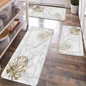 [Popular Choice]1pc, home decoration, bathroom decoration, Bathroom Accessory, bathroom mat, bathroom mat, kitchen mat, marble pattern mat, simple theme mat, soft and comfortable surface, relaxing feet and relieving fatigue, Bathroom Rug