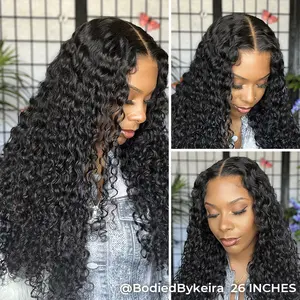 [Free Upgraded] ISEE M-Cap Wear Go Water Wave 9x6 Pre-Bleached Tiny Knots Pre-Plucked HD Lace Human Hair Wig - Medium Size Cap Gift for Girlfriend/Wife/Family #SpringStatements