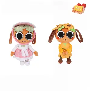 3-Pack Bassie Plush Set - Dandy's World Collectible, Sunflower/Peach/Bonnet Styles, Soft Stuffed Toys for Fans cute girly gifts  plushies
