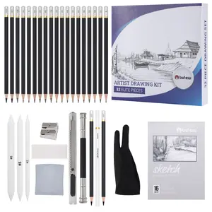 32pcs Sketching Pencil Set, Suitable for Beginner Artists,Art Painting & Drawing Supplies