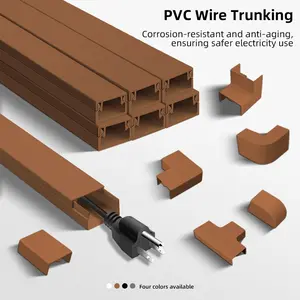 Wall Home Cable Management Large Wire Concealer Kit, TV Installation Cable Channel Set, 27 Pieces Including Conduit and Accessories