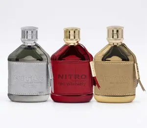 Dumont Nitro Elixir + Dumont Nitro Red Intensely + Dumont Nitro Gold For Men 3.4 Oz Extrait De Parfum Spray