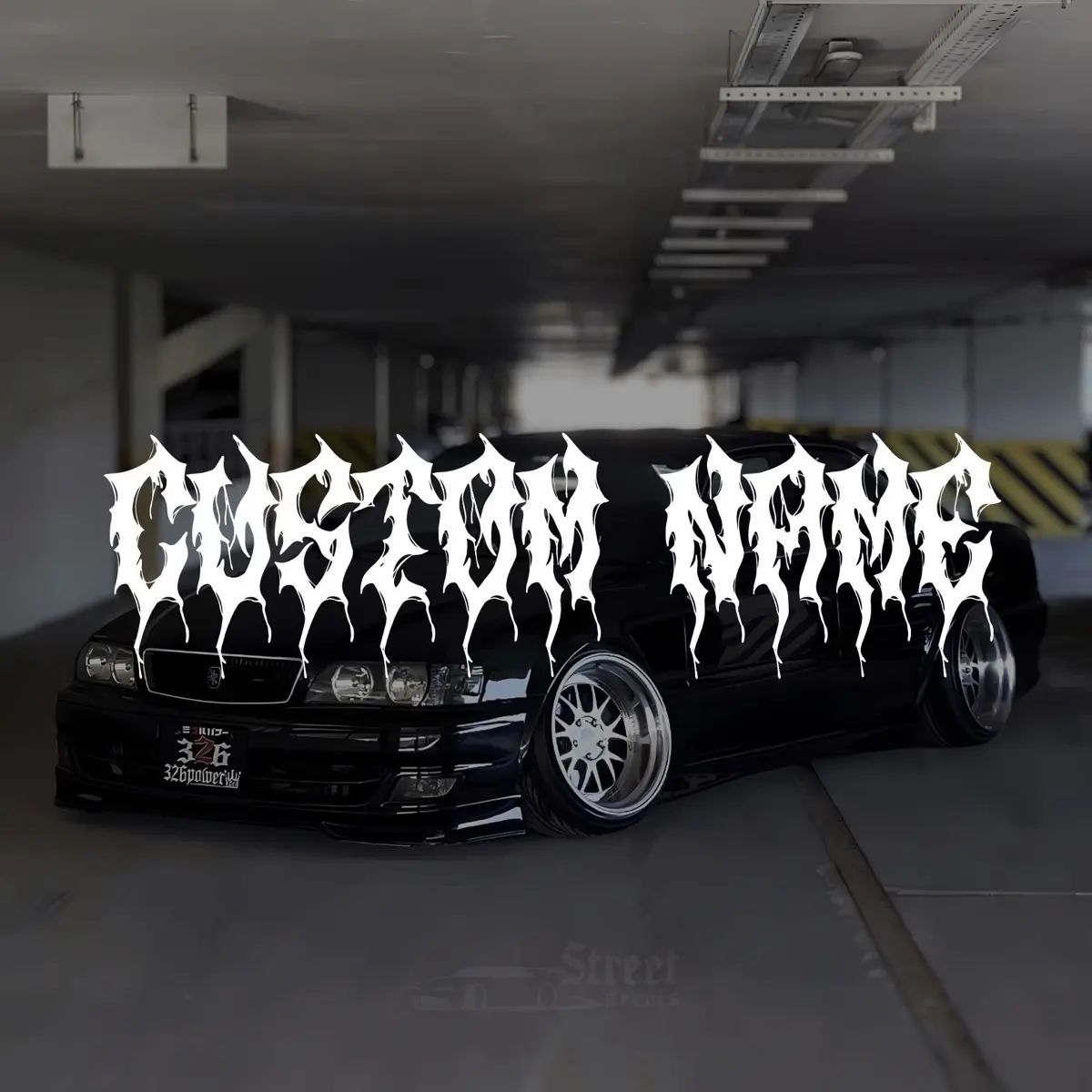Gothic Letters Custom Name Decal for Personalized Decoration