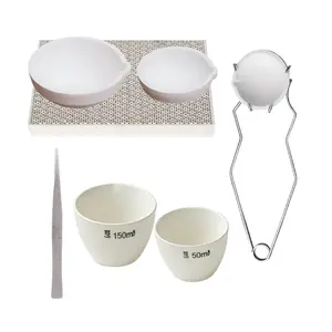 Jewelry Melting Kit for Gold Silver High-Temperature Casting - Durable and Heat-Resistant Ceramic Crucibles, Honeycomb Soldering Board, Tongs - All Tools in 1 Kit for Beginners Custom Jewelry Making