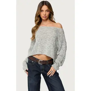 Edikted Women's Florentina Off Shoulder Sweater