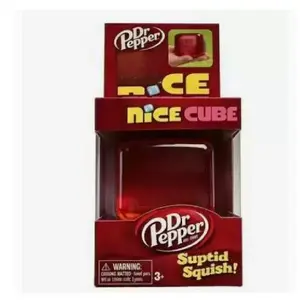 Dr Pepper Suptid Squish! Blue Red Water Drop & Ice Cube Shaped Fidget Toys for Calming Stress Anxiety Relief Relax Presents