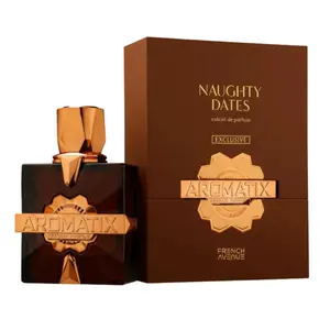 Aromatix Naughty Dates Extrait De Parfum 3.4oz - Bold Indulgent Gourmand Fragrance with Bergamot Mandarin & Caramel Notes