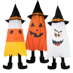 In the Breeze 3D Halloween Cone Windsock 15x34x11 inches - Durable Weather Resistant Fabric - Perfect Halloween Decorations for Outdoor Holiday Décor