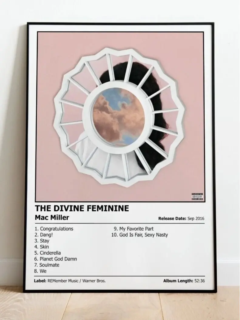 MAC MILLER - The Divine Femine | Music Album Cover Print Poster