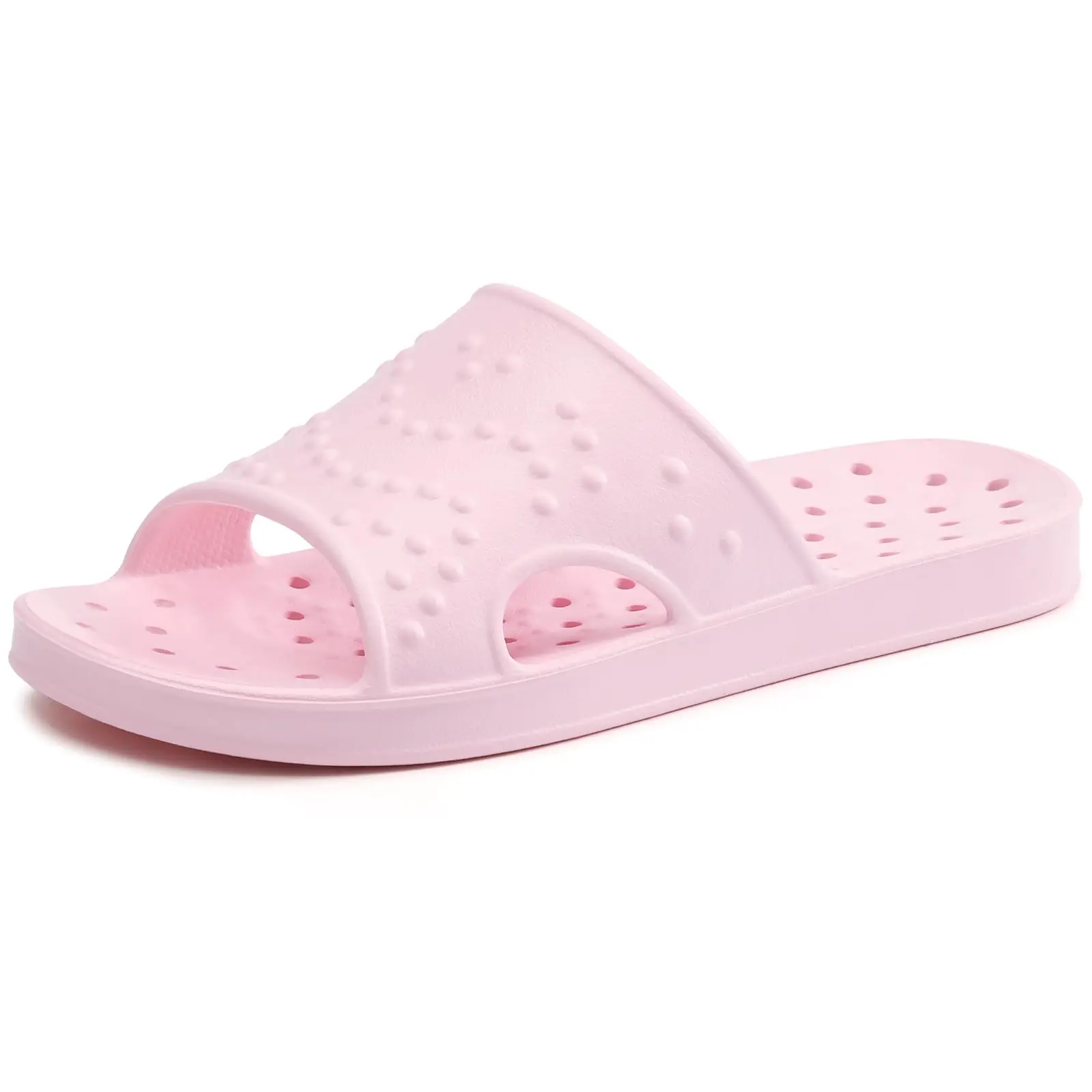 Shevalues Shower Shoes for Women Men with Arch Support Quick Drying Pool Slides Lightweight Beach Sandals with Drain Holes Footwear