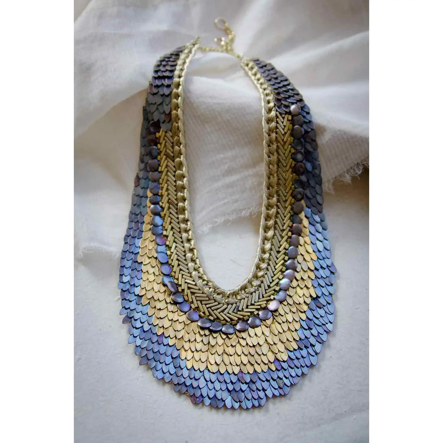 Cleopatra Long - Blue & Gold