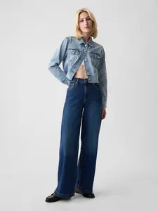 Gap Women's High Rise Stride Wide-Leg Jeans