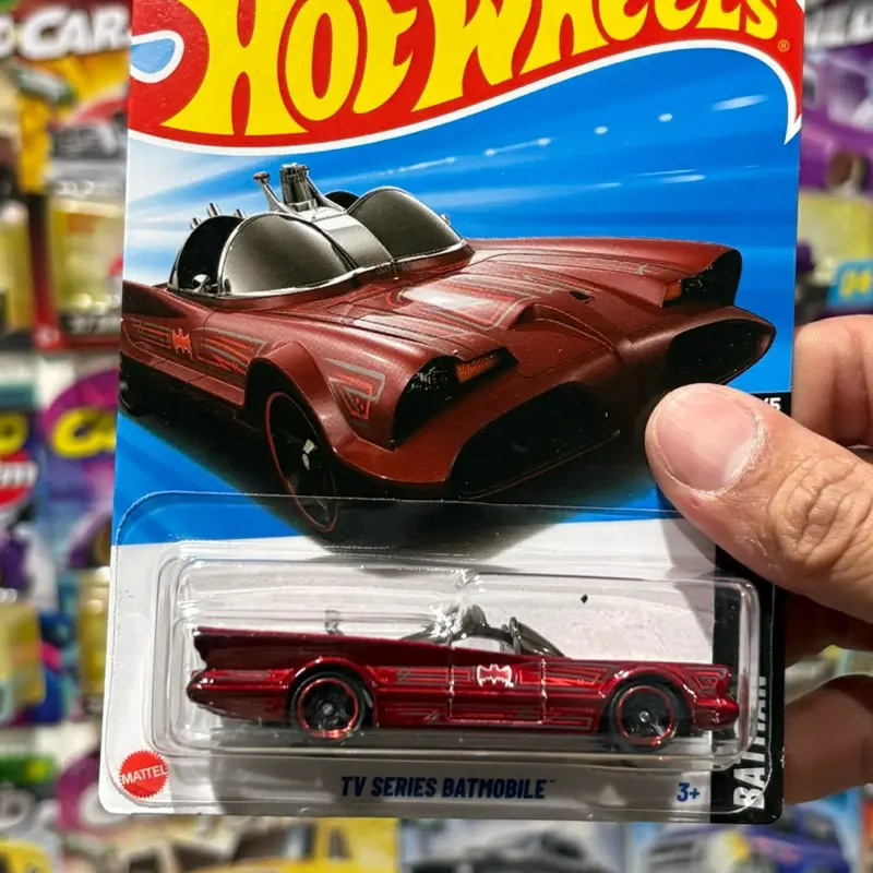 Red 90s Bat Car 1:64 scale Diecast car