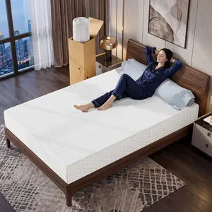 Gel Memory Foam Mattress Queen Twin Size Medium Firm 5-12 Inch Breathable Pressure Relief No Glass Fiber Compressed Easy Setup pocket spring queen mattress