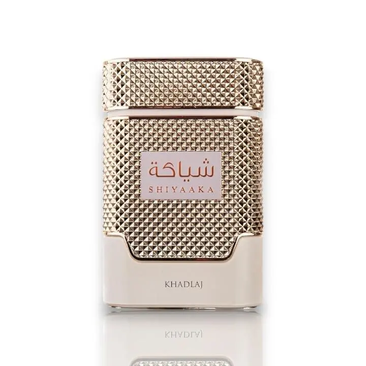Khadlaj Shiyaaka White Eau De Parfum, 100 ML-3.4 oz (3 to 3.9 fl oz), Women's Perfume, Elegant Fragrance for Daily Wear, Perfumes for Women with Plumeria, Peony, Floral, Amber Scents