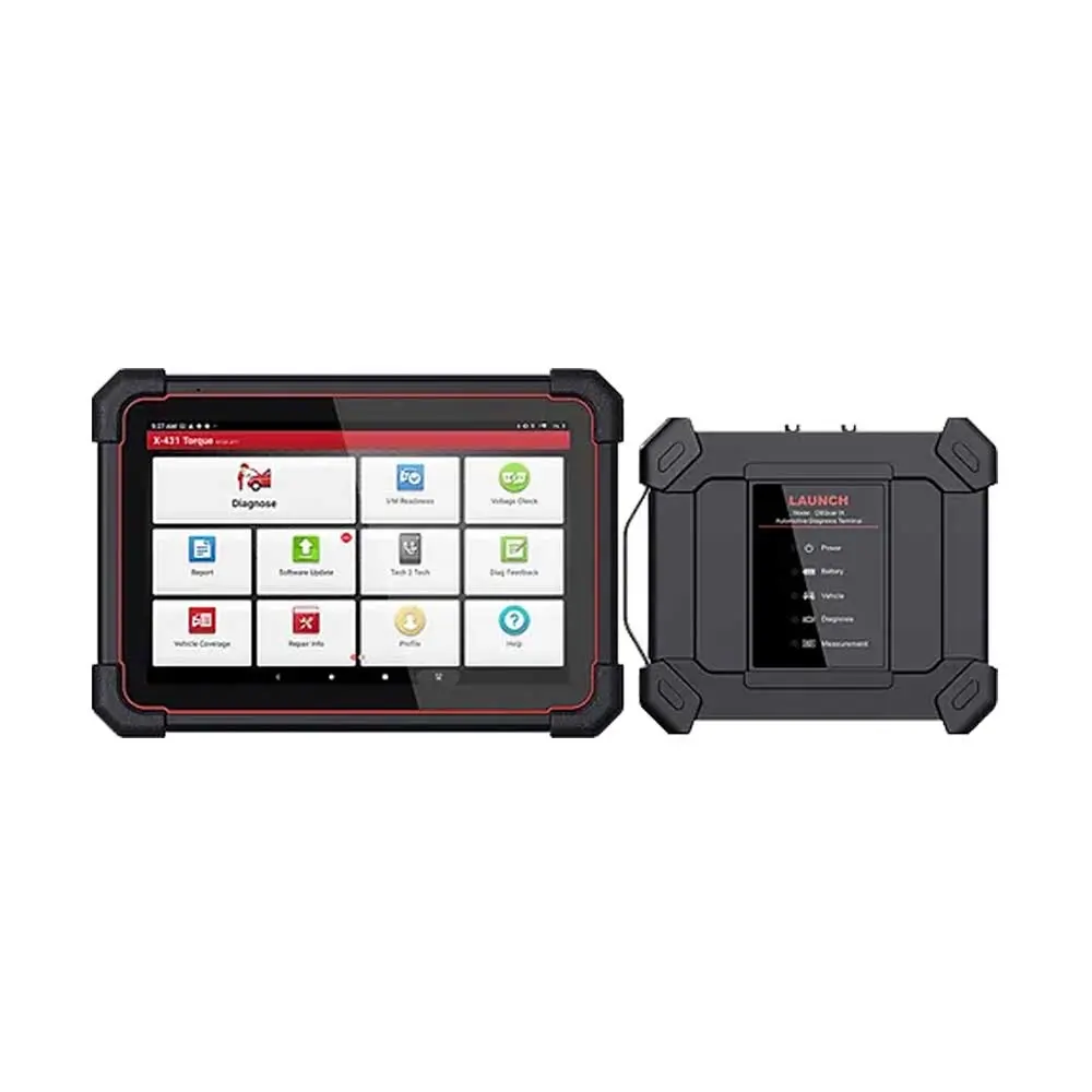 X-431 Torque 5 Advanced Intelligent Automotive & Motorcycle Diagnostic Device with Wi-Fi, Bluetooth, 10.1in Display, 2-Channel Oscilloscope, Power Adapter, Auto Detect VINs, Code Assist Database – Car Repair Fault Check Tool, Usb Type A