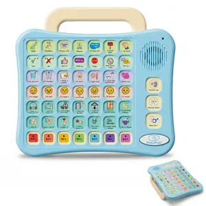 HuLiPaLi AAC Device for Autism & Nonverbal Kids – Easy-to-Use Communication Tool with 42 Preset Phrases, 7 Recordable Buttons & Adjustable Volume, Ideal for Speech Therapy & Daily Needs