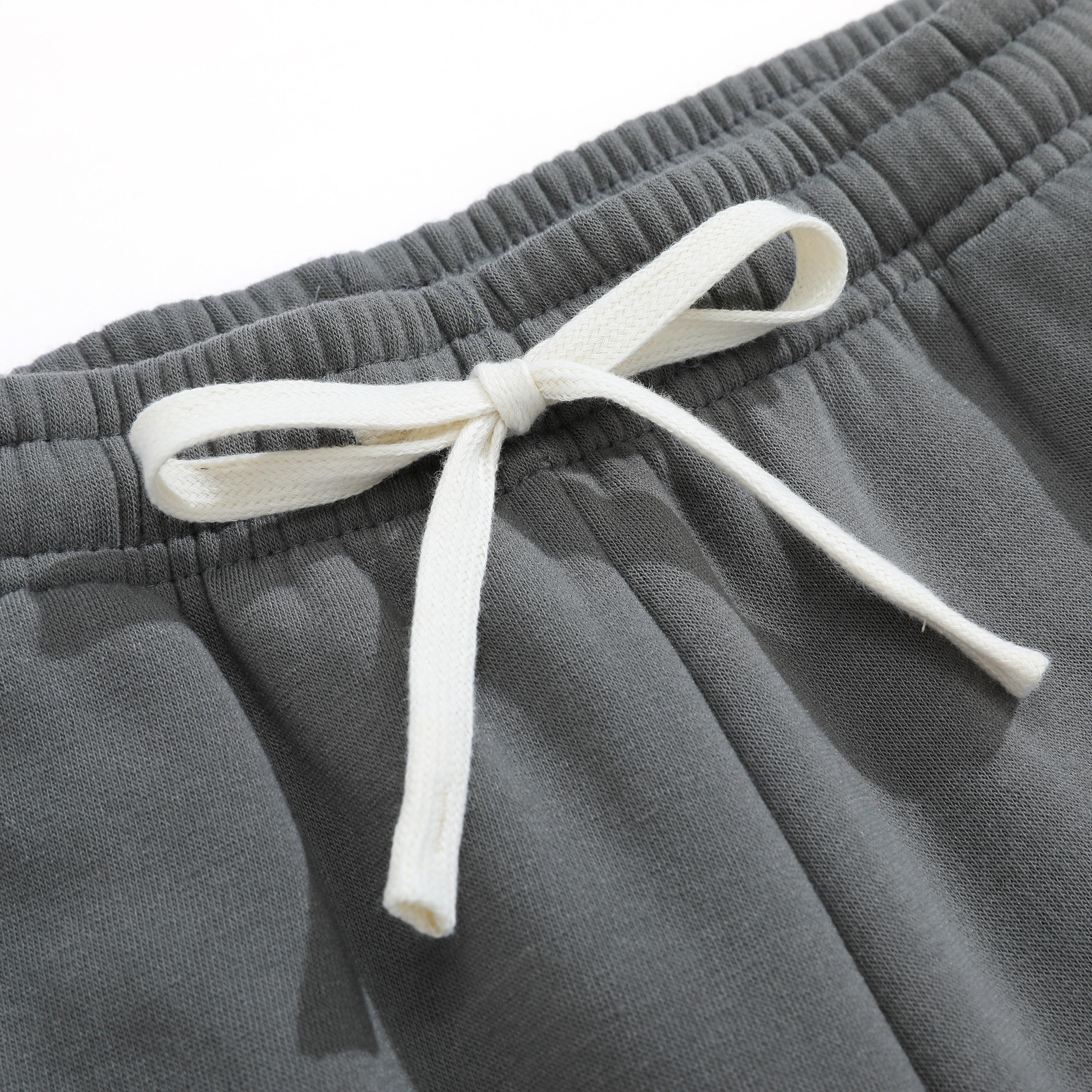 2-Pack Men’s Casual Straight-Leg Sweatpants, Loose Fit Comfortable Loungewear Pants, Elastic Drawstring Waist, Breathable, Streetwear & Athleisure Pants for Everyday Wear