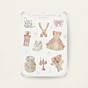 Coquette Candlelight Sticker Sheet